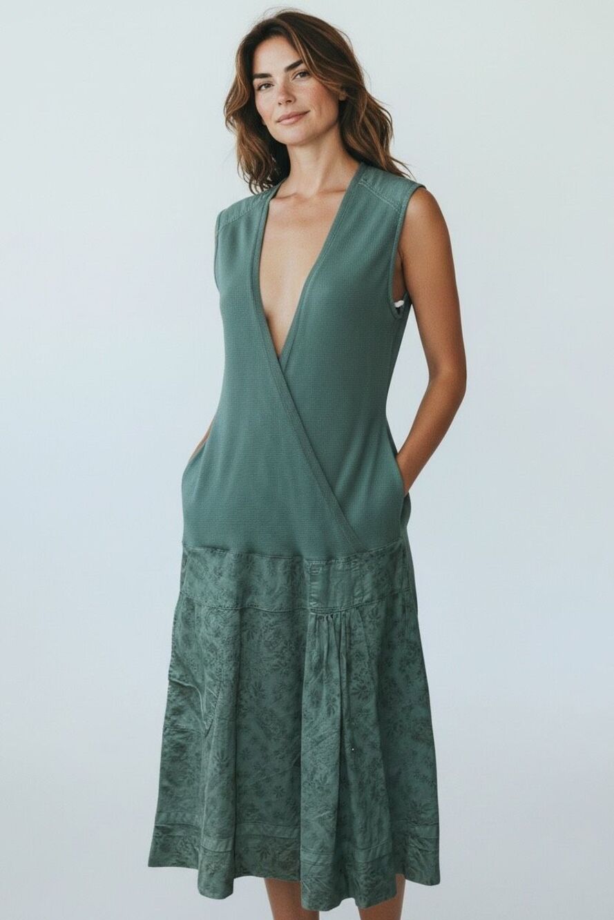 Burning Torch Mini Dress in Green NWT Size Small